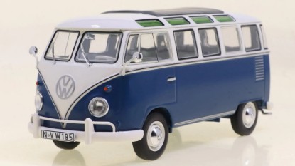 Immagine di VW SAMBA BUS BLUE/WHITE 1:32