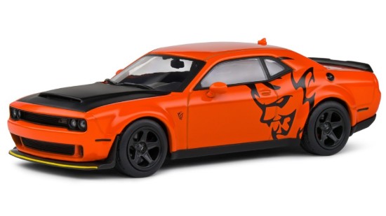 Immagine di DODGE CHALLENGER SRT DEMON V8 6.2L COUPE 2018 ORANGE/BLACK 1:43