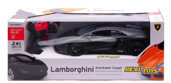 Immagine di LAMBORGHINI AVENTADOR SC BLACK RADIOCOMANDO 1:14