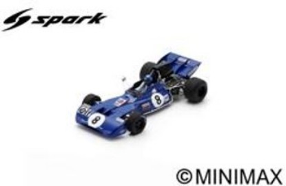 Immagine di TYRRELL 004 N.8 FRANCE GP 1972 PATRICK DEPAILLER 1:18