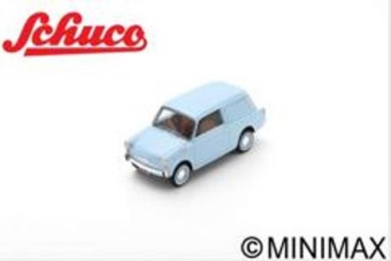 Immagine di AUTOBIANCHI BIANCHINA FURGONCINO 1957 LIGHT BLUE RESIN 1:18