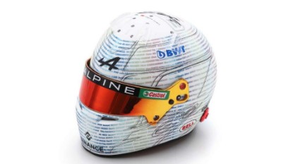 Immagine di CASCO BWT ALPINE ESTEBAN OCON BRITISH GP 2023 1:5