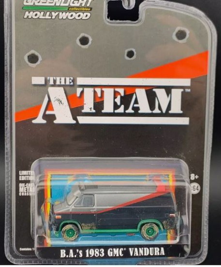 Immagine di GMC VANDURA 1983 "THE A TEAM" GREEN WHEEL/DIRTY BLISTER 1:64