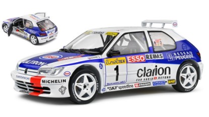 Immagine di PEUGEOT 306 MAXI N.1 2nd RALLY MONTECARLO 1996 F.DELECOUR-H.SAUVAGE 1:18
