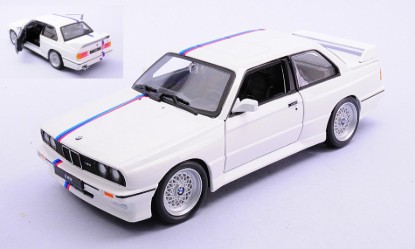 Immagine di BMW M3 (E30) 1988 WHITE/BLUE 1:24