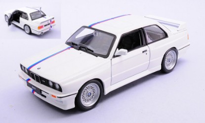 Immagine di BMW M3 (E30) 1988 WHITE/BLUE 1:24