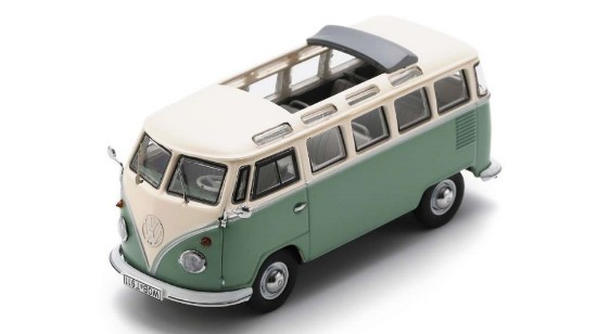 Immagine di VW T1 SAMBA LIGHT GREEN DIE CAST 1:43