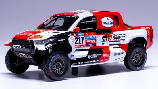 Immagine di TOYOTA GR DKR HILUX T N.217 RALLY DAKAR 2022 DE LATEGAN-CUMMINGS 1:43