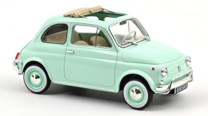 Immagine di FIAT 500 L 1968 AQUAMARINE W/SPECIAL BIRTH PACK 1:18