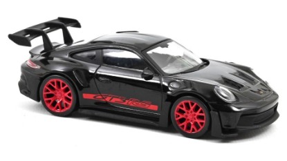 Immagine di PORSCHE 911 GT3 RS 2022 BLACK AND RED STICKERS JET CAR 1:43