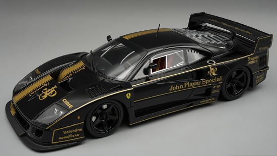 Immagine di FERRARI F40 LM 1996 JPS BLACK BLACK WHEELS C/VETRINA