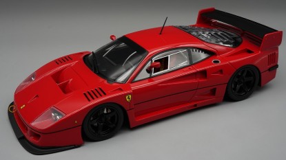 Immagine di FERRARI F40 LM 1996 PRESS VERSION RED/BLACK WHEELS C/VETRINA