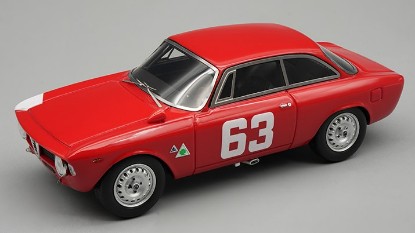 Immagine di ALFA ROMEO GIULIA 1600 SPRINT GTA N.63 MONZA 1966 DE ADAMICH 1:43