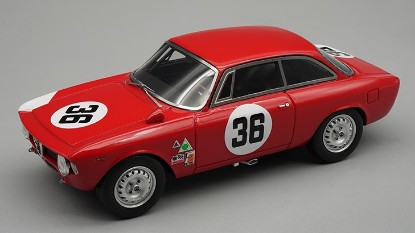 Immagine di ALFA ROMEO GIULIA 1600 SPRINT GTA N.36 SEBRING 1966 J.RINDT 1:43