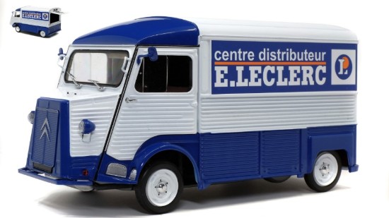 Immagine di CITROEN TYPE HY E.LECLERC CENTRE DISTRIBUTEUR 1969 BLUE/WHITE 1:18