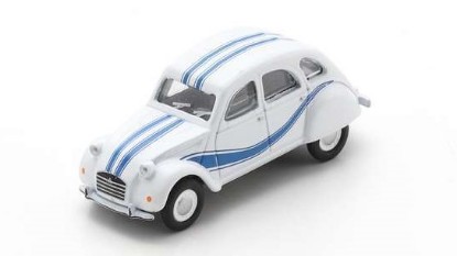 Immagine di CITROEN 2CV WHITE/BLUE DIE CAST 1:87