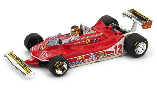 Immagine di FERRARI 312 T4 G.VILLENEUVE 1979 N.12 2nd FRANCE GP + PILOTA 1:43