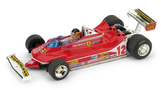 Immagine di FERRARI 312 T4 G.VILLENEUVE 1979 N.12 WINNER USA OVEST GP W/PILOTE 1:43