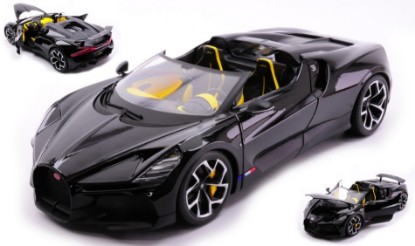Immagine di BUGATTI W16 MISTRAL CABRIOLET BLACK 1:18