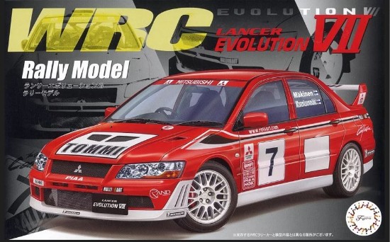 Immagine di MITSUBISHI LANCER EVO VII WRC RALLY MODEL KIT 1:24