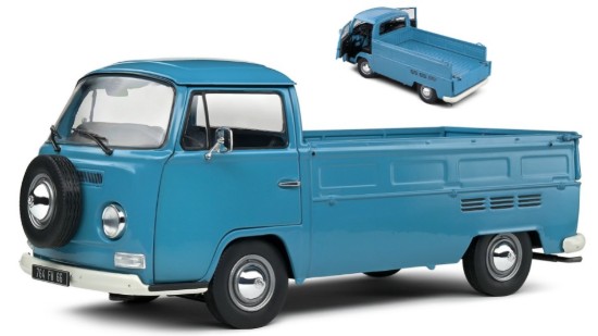 Immagine di VOLKSWAGEN T2 PICK-UP 1968 BLUE 1:18