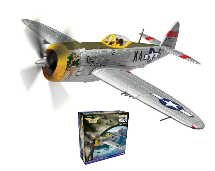 MODELLINO AEREO STATICO CORGI P-47D THUNDERBOLT REPUBLIC 28RA 42-29150/K4-S 1/72