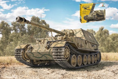Immagine di ELEFANT Sd. Kfz.184 Panzerjager Tiger (P) KIT 1:35