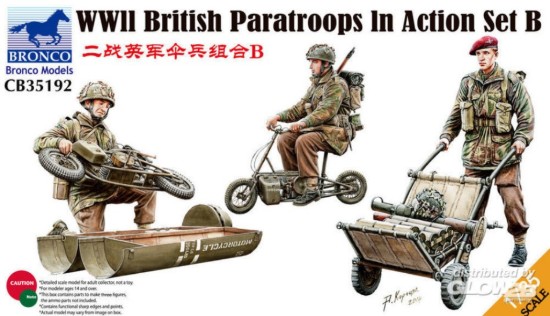 Immagine di WWII BRITISH PARATROOPS IN ACTION SET B KIT 1:35
