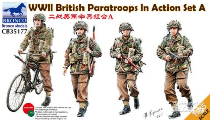 Immagine di WWII BRITISH PARATROOPS IN ACTION SET A KIT 1:35