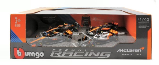 Immagine di SET MC LAREN LANDO NORRIS ABU DHABI 2022-BRITAIN-SINGAPORE-MONACO 2023