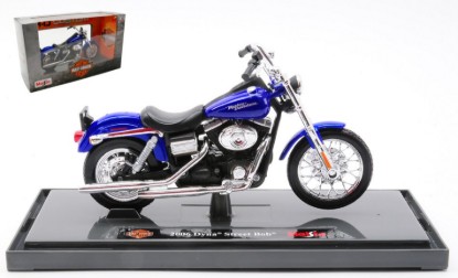 Immagine di HARLEY DAVIDSON DYNA STREET BOB 2006 BLUE 1:18