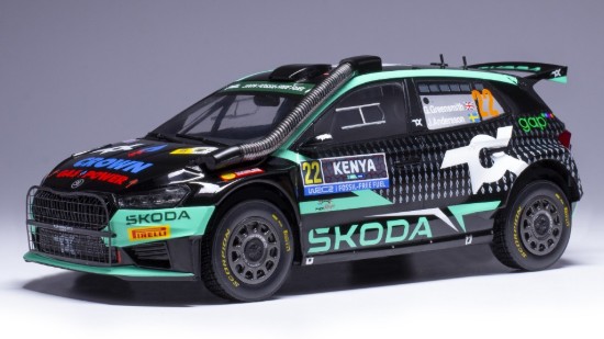 Immagine di SKODA FABIA RALLY 2 N.22 SAFARI RALLY KENYA 2024 GREENS.-ANDERS.1:18
