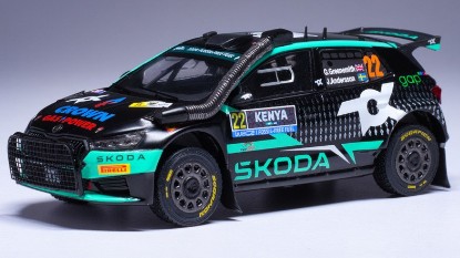 Immagine di SKODA FABIA RALLY2 N.22 SAFARI RALLY KENYA 2024 GREENSM.-ANDERS.1:43