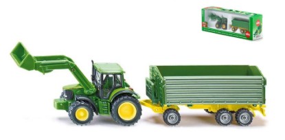 Immagine di TRATTORE JOHN DEERE C/RIMORCHIO 1:87