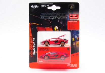 Immagine di SPEED ICONS LAMBORGHINI SIAN FKP 37 METALLIC RED 1:64