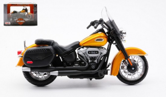 Immagine di HARLEY DAVIDSON HERITAGE CLASSIC 2023 GOLD/BLACK 1:18