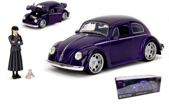Immagine di VW BEETLE "WEDNESDAY" WITH FIGURE 1:24