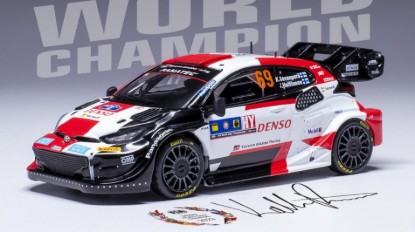 Immagine di TOYOTA RALLY WRC N.69 CENTR.EUROP.RALLY 2023 ROVANP.-HALT."SIGNED"1:43