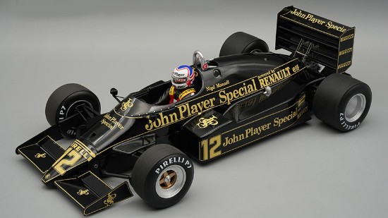 Immagine di LOTUS 94T EUROPEAN GP 1983 N.MANSELL C/VETRINA E PILOTA 1:18
