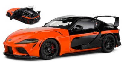 Immagine di TOYOTA SUPRA GR 2023 ORANGE/BLACK 1:18