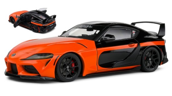 Immagine di TOYOTA SUPRA GR 2023 ORANGE/BLACK 1:18