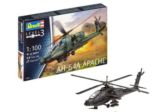 Immagine di ELICOTTERO AH-64A APACHE KIT 1:100