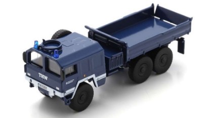 Immagine di MAN KAT1 3 AXLE DUMPER THW BLUE 1:87