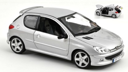 Immagine di PEUGEOT 205 RC 2003 ALUMINIUM SILVER 1:18 REPROD.2024