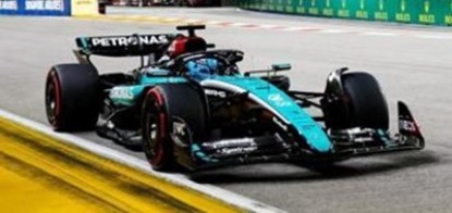 Immagine di MERCEDES F1 W15 N.63 4th SINGAPORE GP 2024 GEORGE RUSSELL 1:43