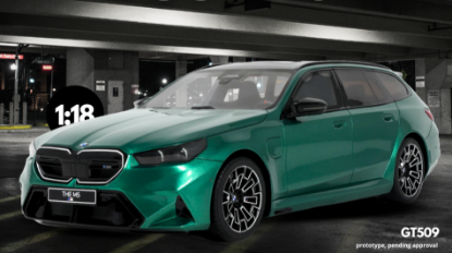 Immagine di BMW M5 TOURING 2024 ISLE OF MAN GREEN 1:18