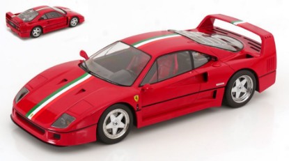 Immagine di FERRARI F40 ITALIA DESIGN RED/WHITE/GREEN 1:18