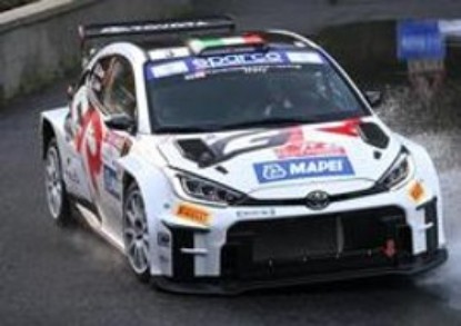 Immagine di TOYOTA GR YARIS N.3 WINNER RALLY SANREMO 2024 G.BASSO-L.GRANAI 1:43