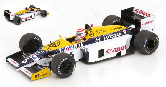 Immagine di WILLIAMS FW11 N.6 BRAZILIAN GP 1986 N.PIQUET 1:18