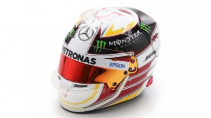 Immagine di CASCO LEWIS HAMILTON USA GP 2015 WORLD CHAMPION 1:5